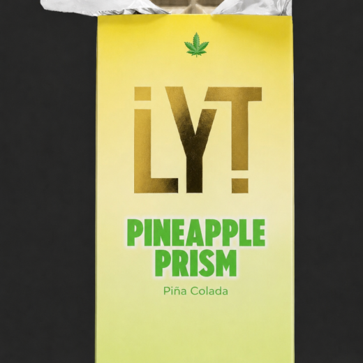 LYT PINEAPPLE PRISM ORGANIC ALL NATURAL PREMIUM BELGIAN CHOCOLATE BAR