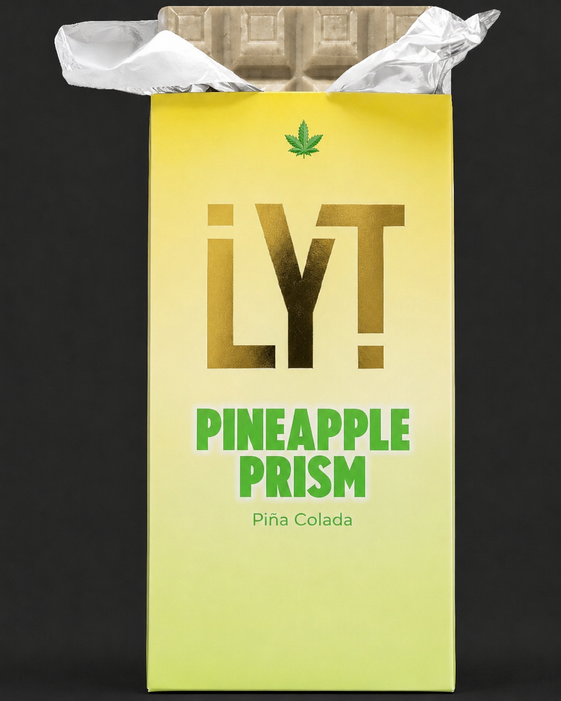 LYT PINEAPPLE PRISM ORGANIC ALL NATURAL PREMIUM BELGIAN CHOCOLATE BAR 1 LYT PINEAPPLE PRISM ORGANIC ALL NATURAL PREMIUM BELGIAN CHOCOLATE BAR