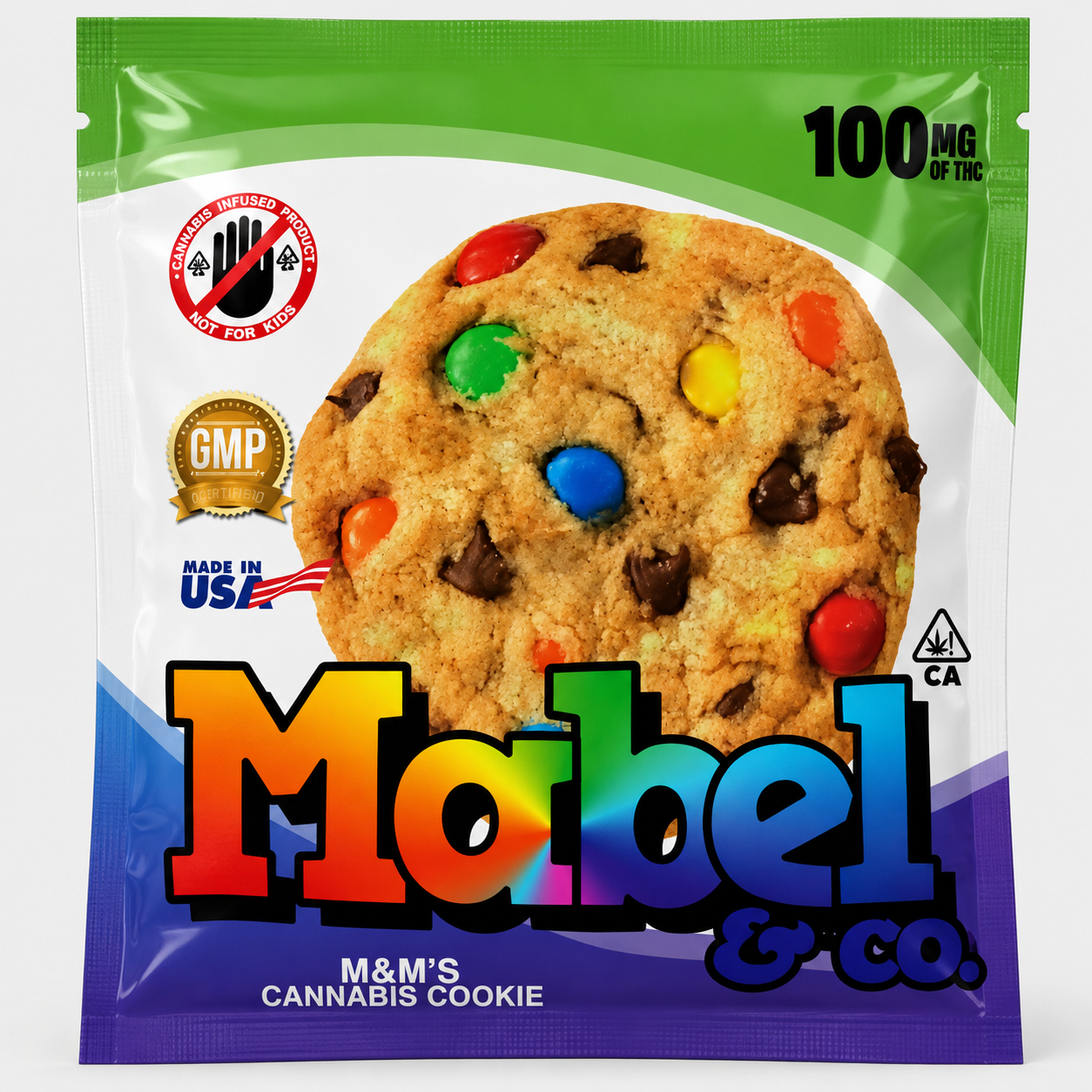 MABEL M&M 100MG CANNABIS INFUSED COOKIE 1 MABEL M&M 100MG CANNABIS INFUSED COOKIE
