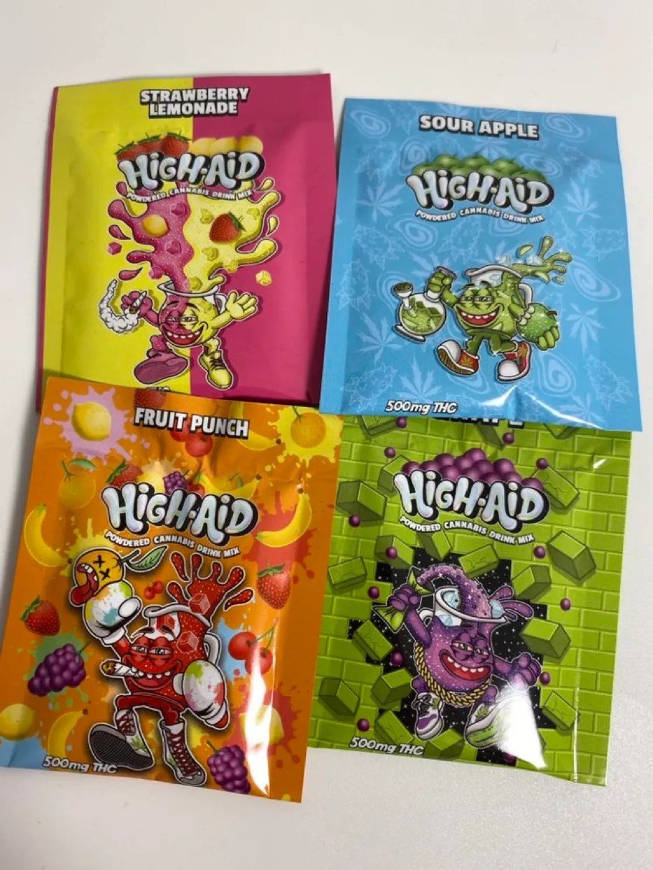 High-Aid powdered Cannabis Drink Mix 1 High-Aid powdered Cannabis Drink Mix